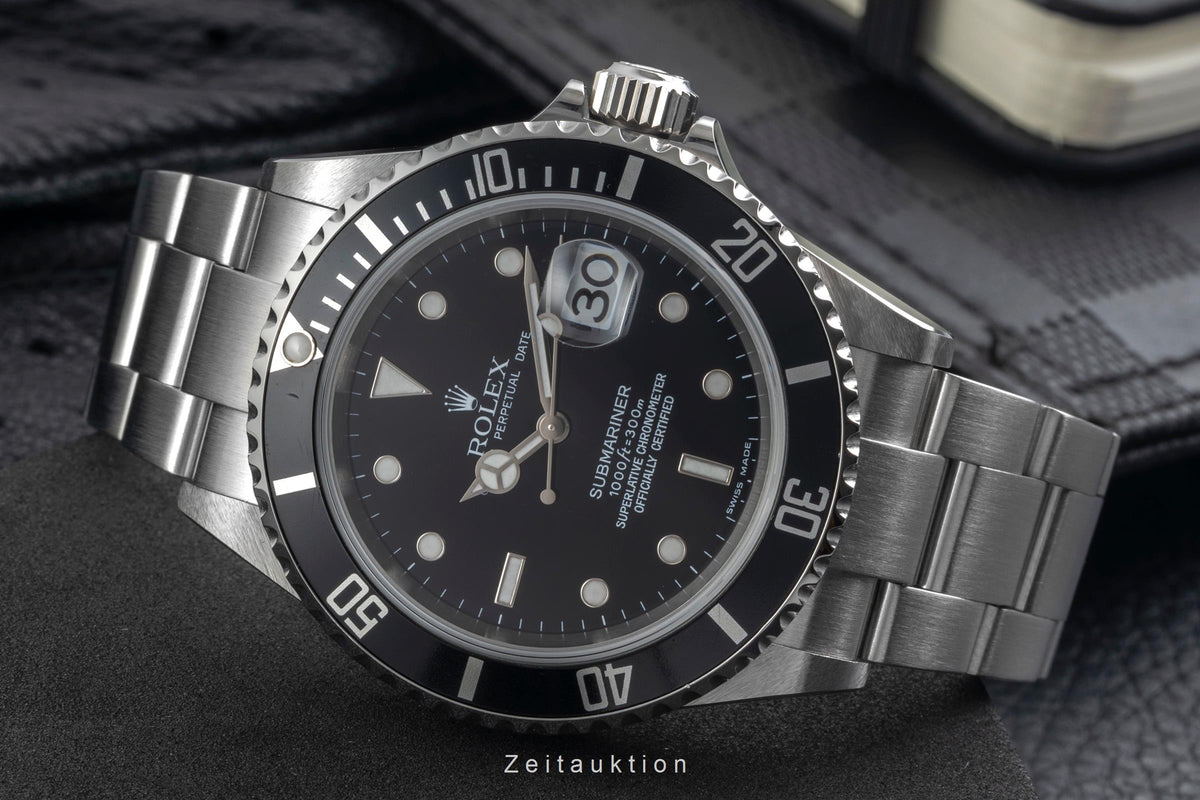 Rolex Submariner steel automatic men's watch 16610 T  [2606499]