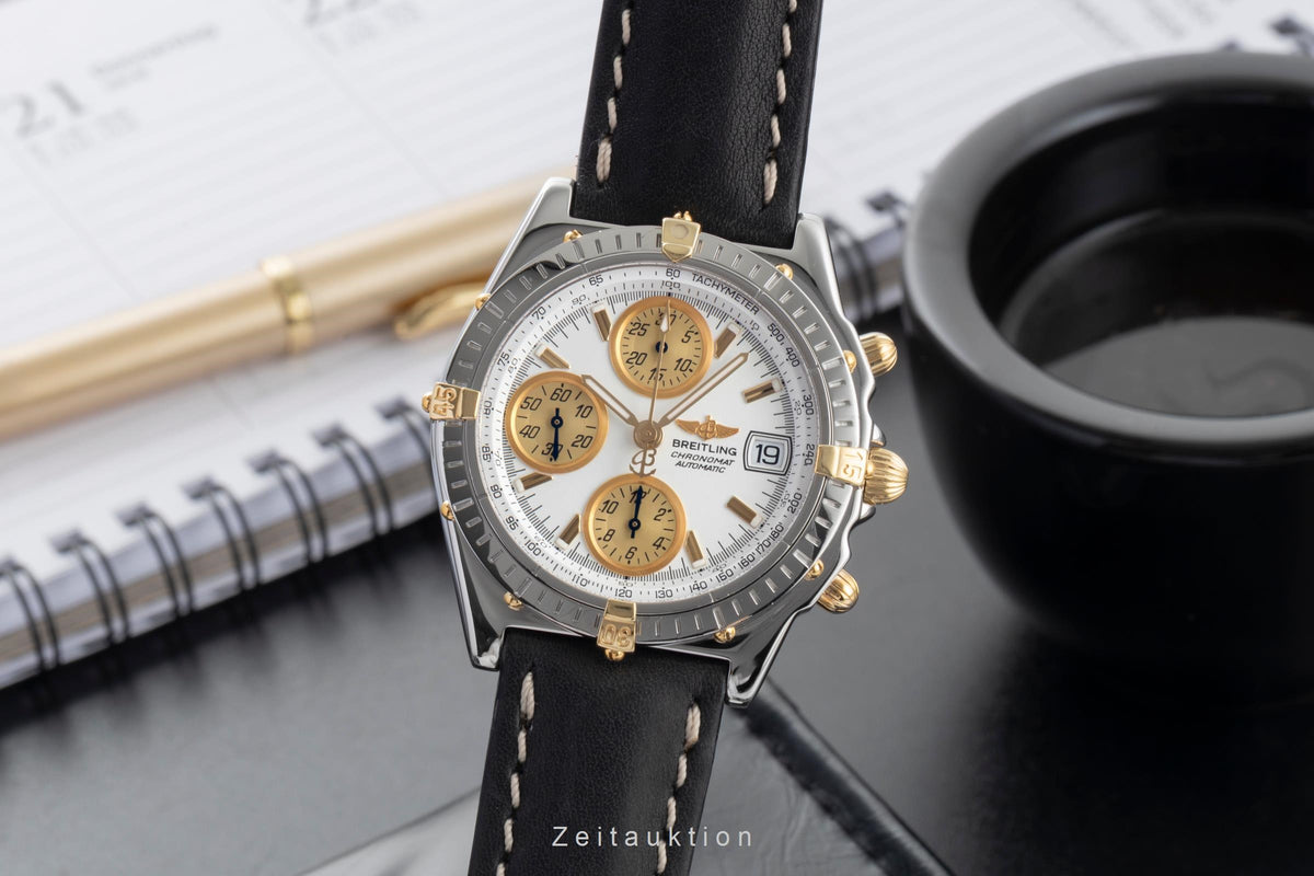 Breitling Chronomat chronographe acier / or  automatique montre pour hommes B13050.1  [2606507]