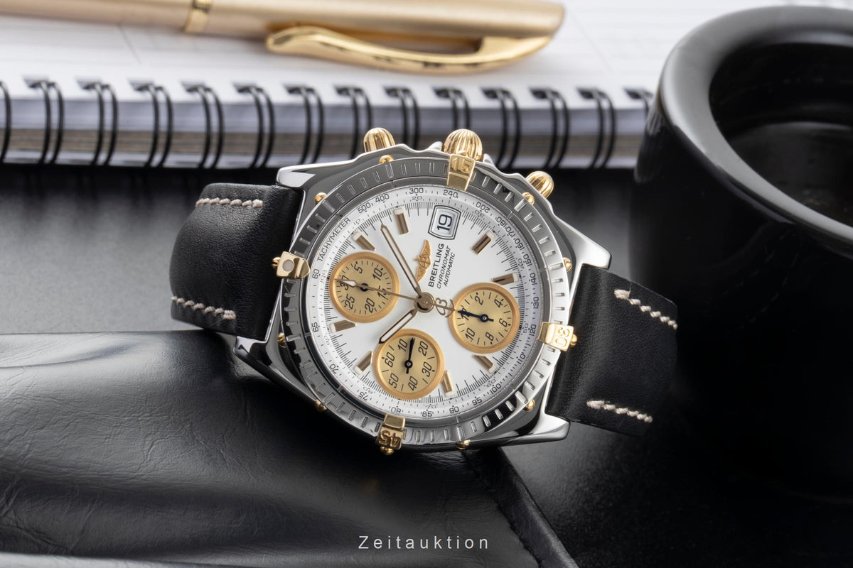 Breitling Chronomat chronographe acier / or  automatique montre pour hommes B13050.1  [2606507]