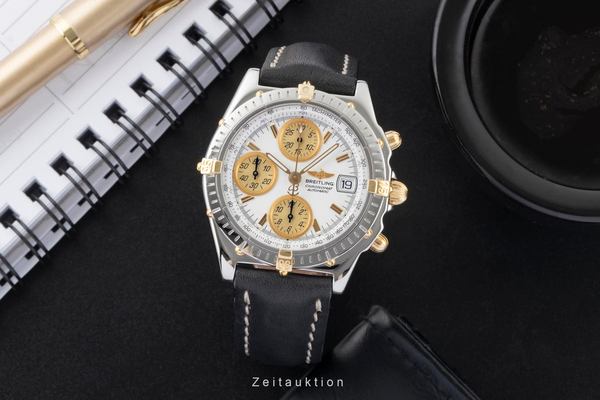 Breitling Chronomat chronographe acier / or  automatique montre pour hommes B13050.1  [2606507]