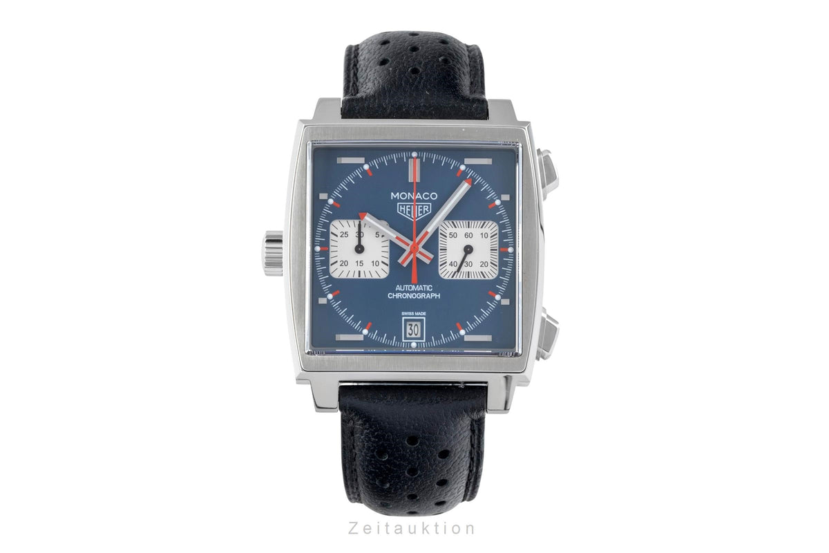 Tag Heuer Monaco acciaio automatismo orologio da uomo CAW211P.FC6356 LP: 8550EUR  [2606513]