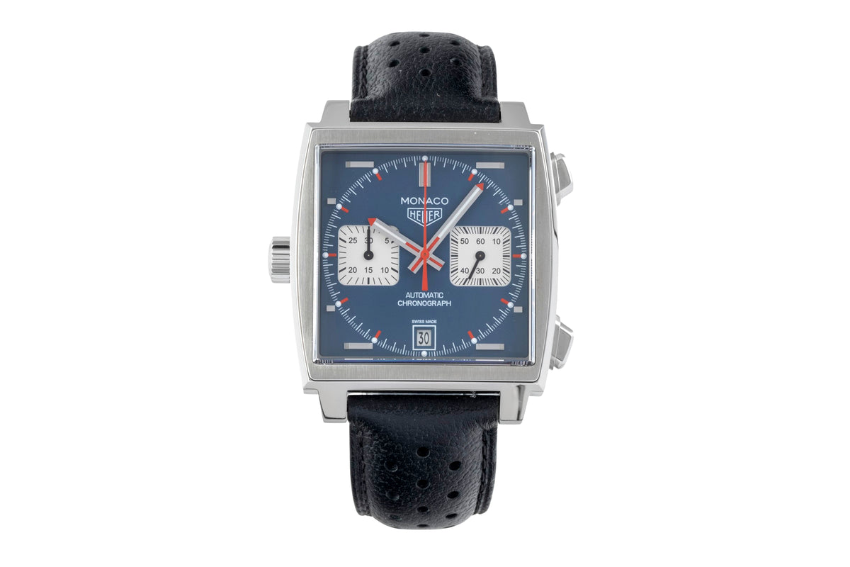 Tag Heuer Monaco acciaio automatismo orologio da uomo CAW211P.FC6356 LP: 8550EUR  [2606513]