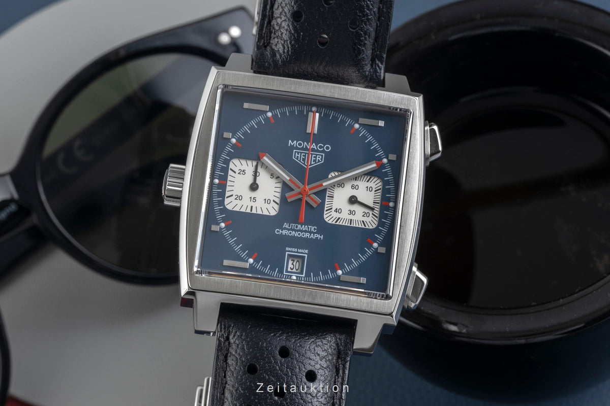 Tag Heuer Monaco acciaio automatismo orologio da uomo CAW211P.FC6356 LP: 8550EUR  [2606513]