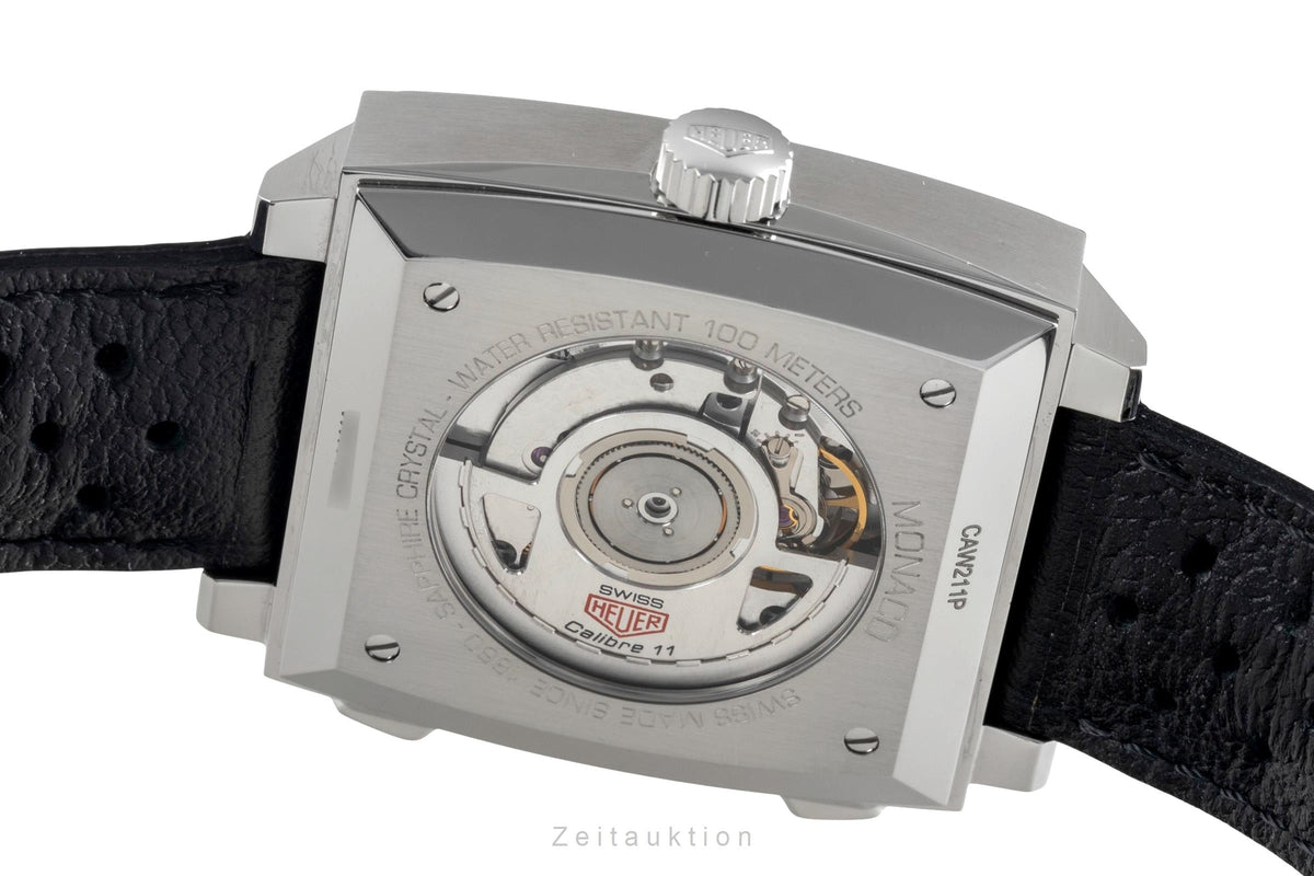 Tag Heuer Monaco acciaio automatismo orologio da uomo CAW211P.FC6356 LP: 8550EUR  [2606513]