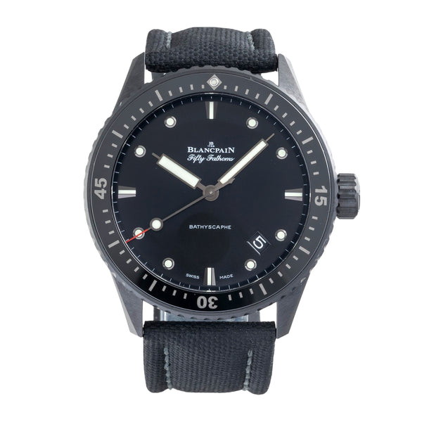 Blancpain Fifty Fathoms ceramic automatic men's watch 5000-0130-B52A LP: 14700EUR  [2606518]