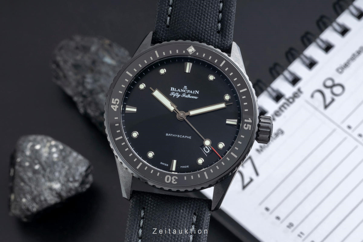 Blancpain Fifty Fathoms ceramic automatic men's watch 5000-0130-B52A LP: 14700EUR  [2606518]