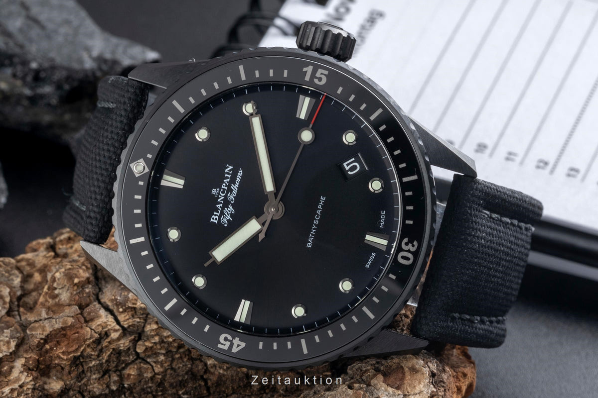 Blancpain Fifty Fathoms ceramic automatic men's watch 5000-0130-B52A LP: 14700EUR  [2606518]