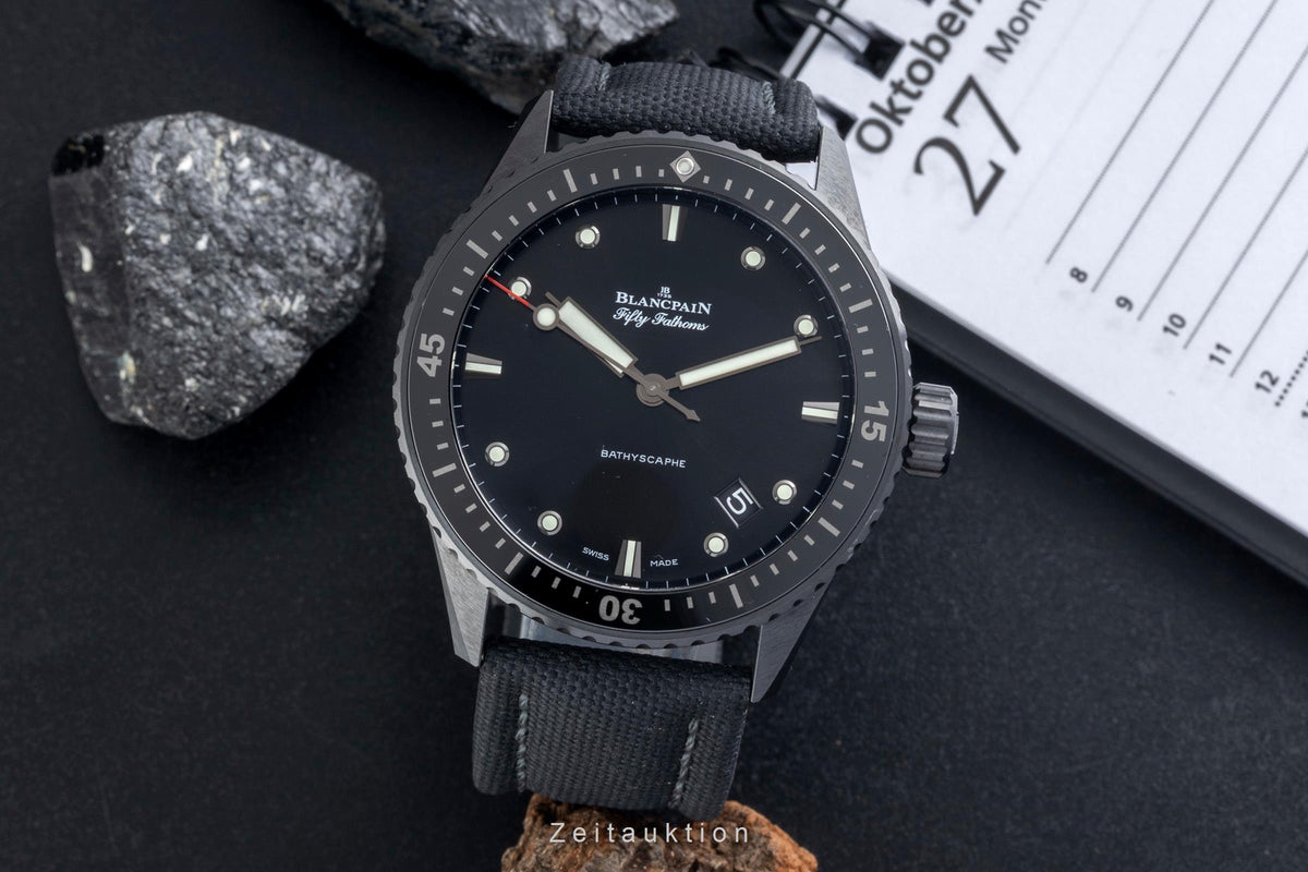 Blancpain Fifty Fathoms ceramic automatic men's watch 5000-0130-B52A LP: 14700EUR  [2606518]