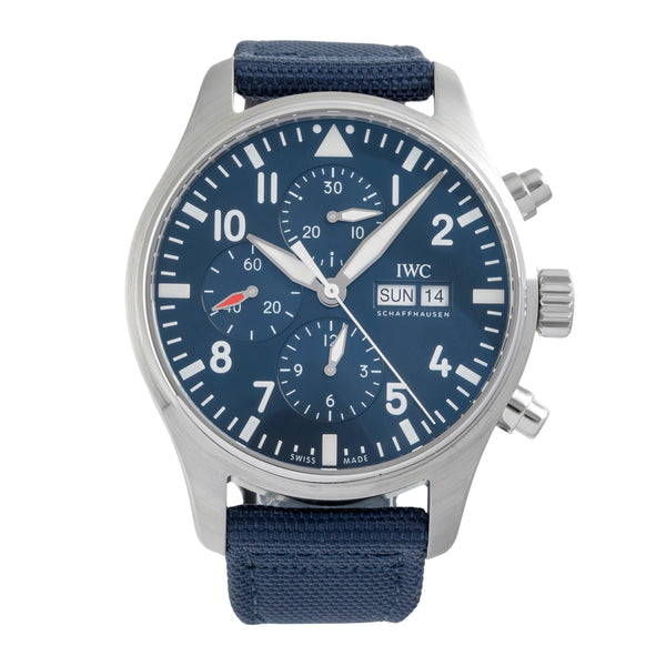IWC Fliegeruhr Chronograph Le Petit Prince Stahl Automatik Ref IW377714 B&P 2021 [2606522]