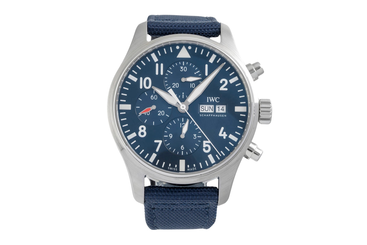 IWC Fliegeruhr Chronograph Le Petit Prince Stahl Automatik Ref IW377714 B&P 2021 [2606522]