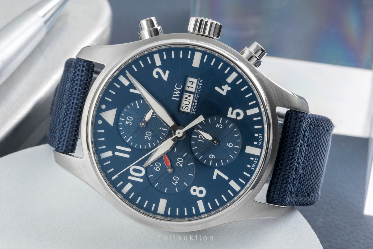 IWC Fliegeruhr Chronograph Le Petit Prince Stahl Automatik Ref IW377714 B&P 2021 [2606522]
