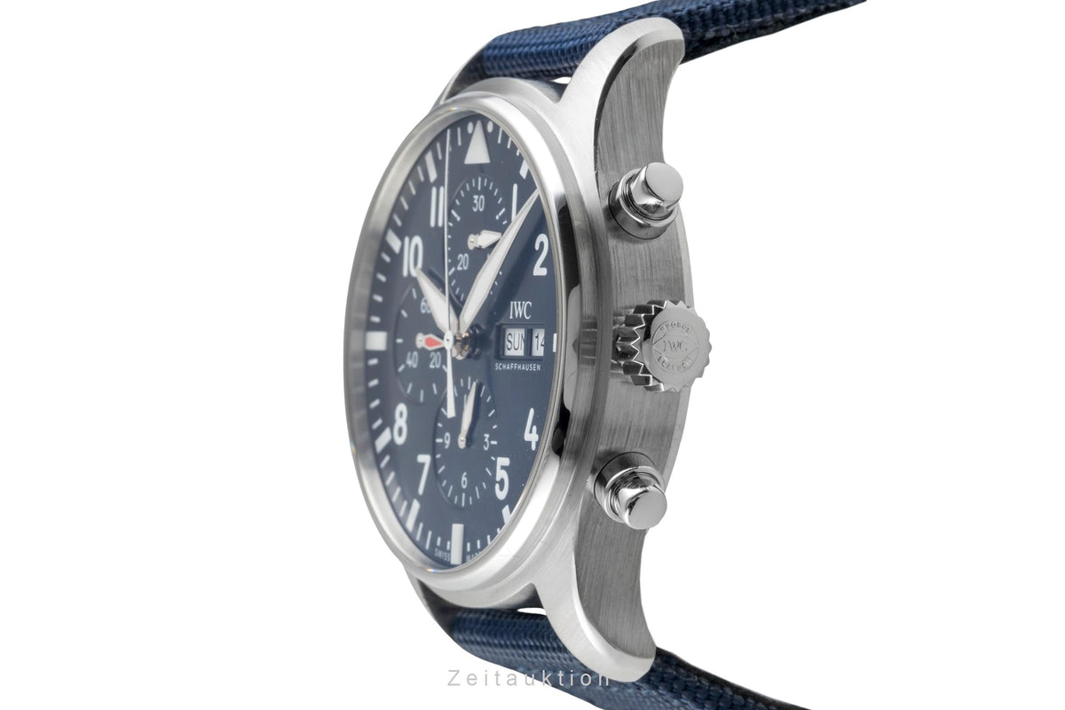 IWC Fliegeruhr Chronograph Le Petit Prince Stahl Automatik Ref IW377714 B&P 2021 [2606522]