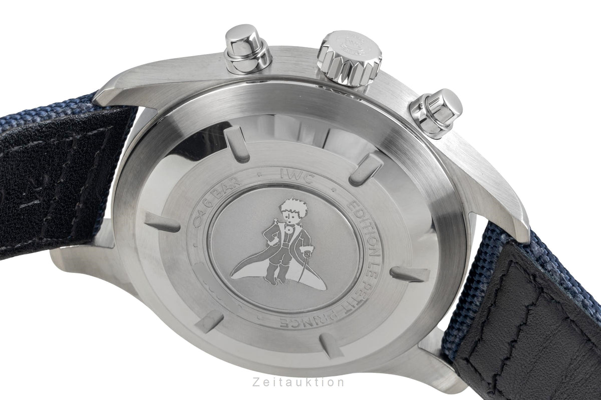 IWC Fliegeruhr Chronograph Le Petit Prince Stahl Automatik Ref IW377714 B&P 2021 [2606522]