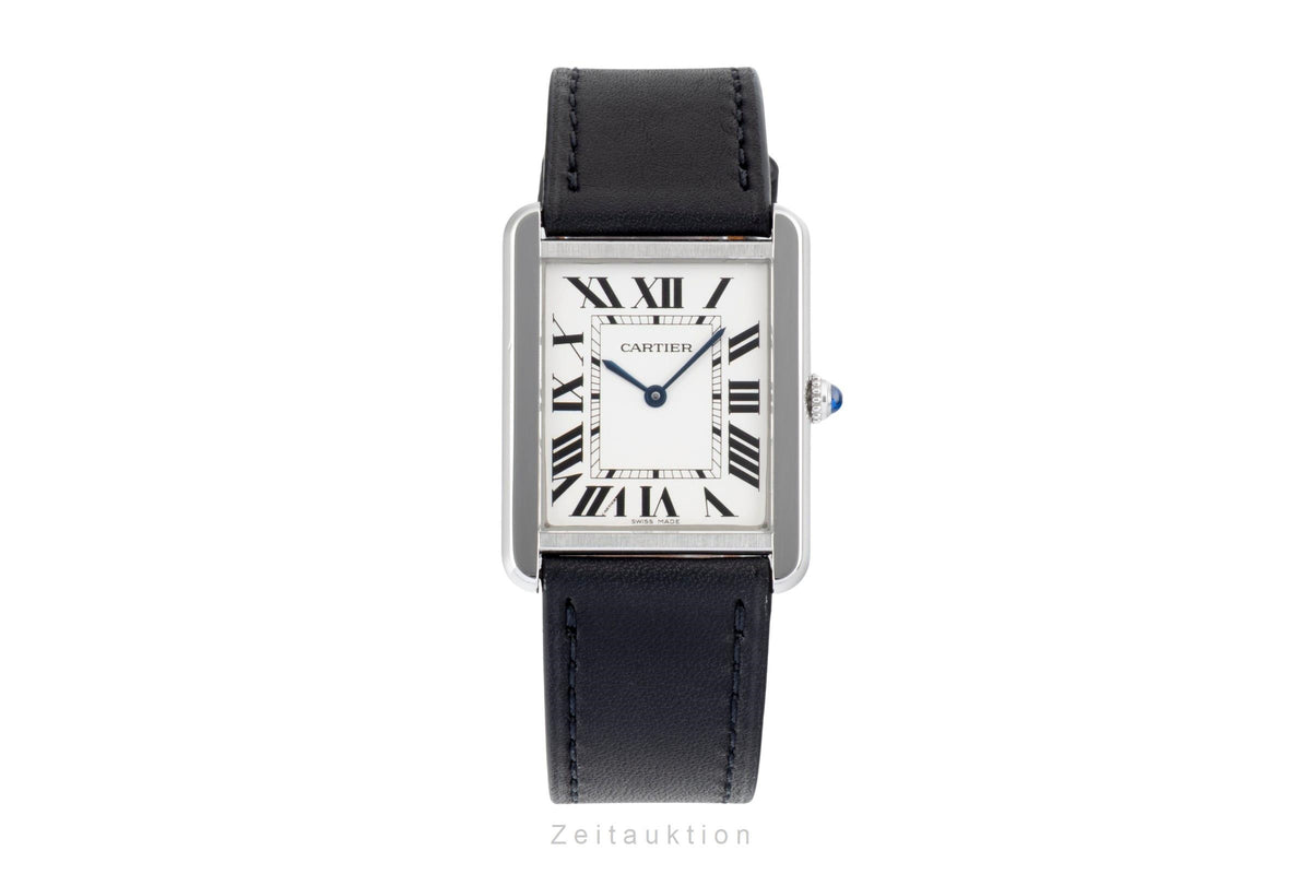 Cartier Tank steel quartz men's watch W1018355  [2606546]