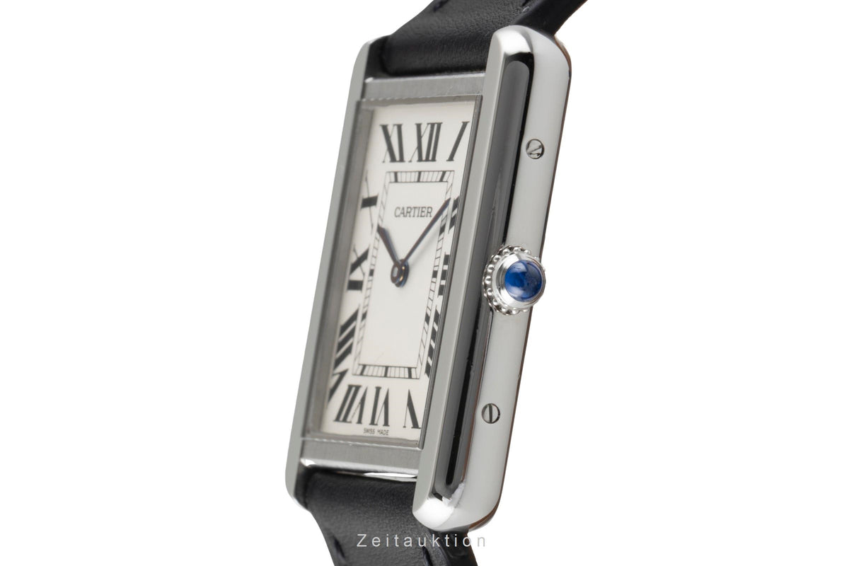 Cartier Tank steel quartz men's watch W1018355  [2606546]