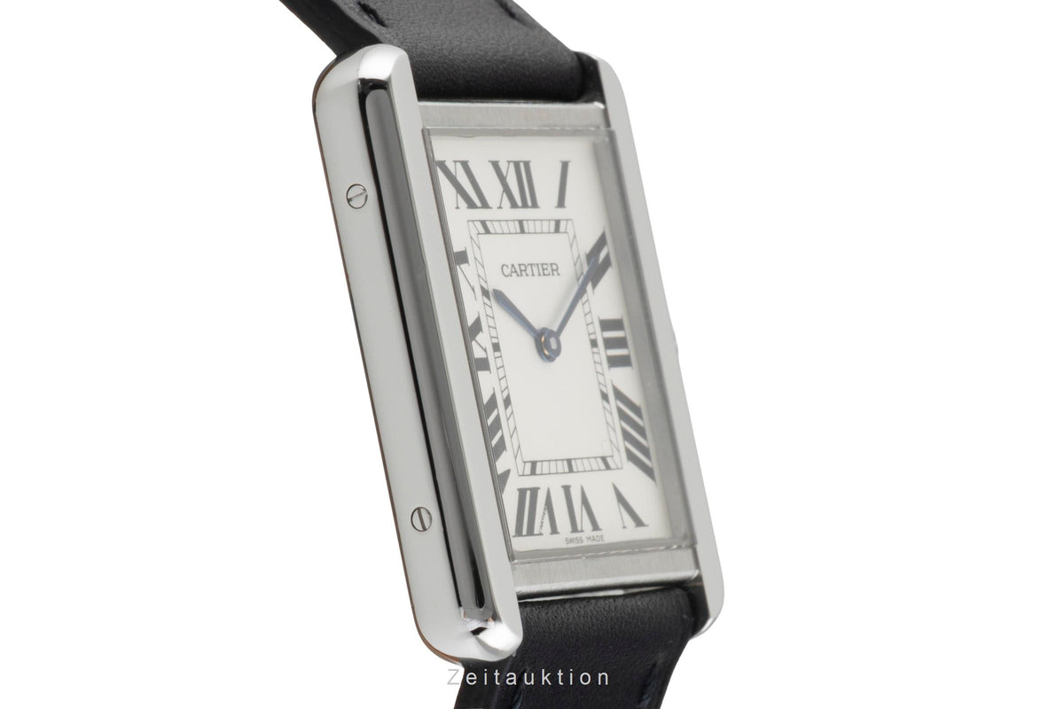 Cartier Tank steel quartz men's watch W1018355  [2606546]
