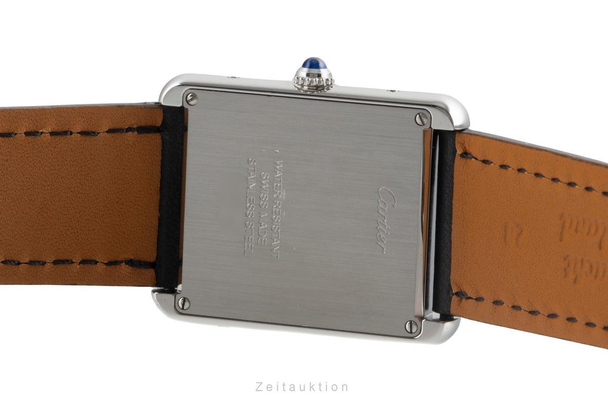 Cartier Tank steel quartz men's watch W1018355  [2606546]