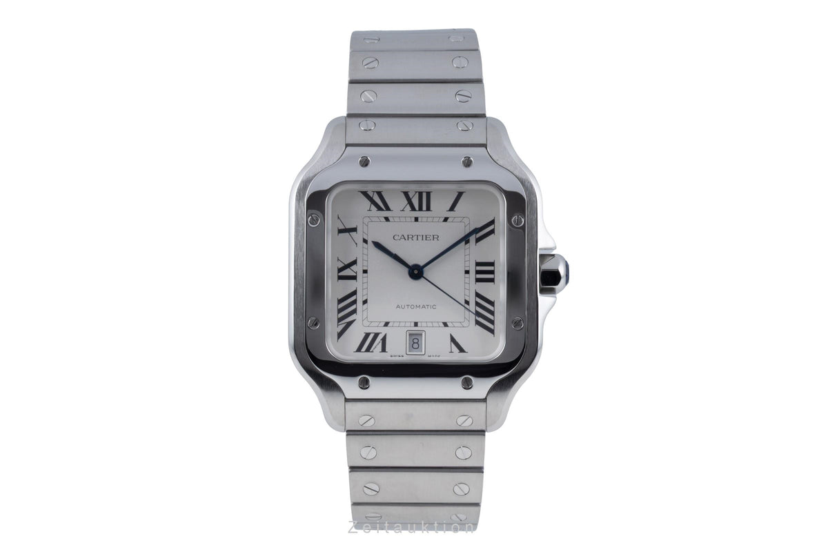 Cartier Santos steel automatic men's watch WSSA0018 LP: 9000EUR  [2606548]
