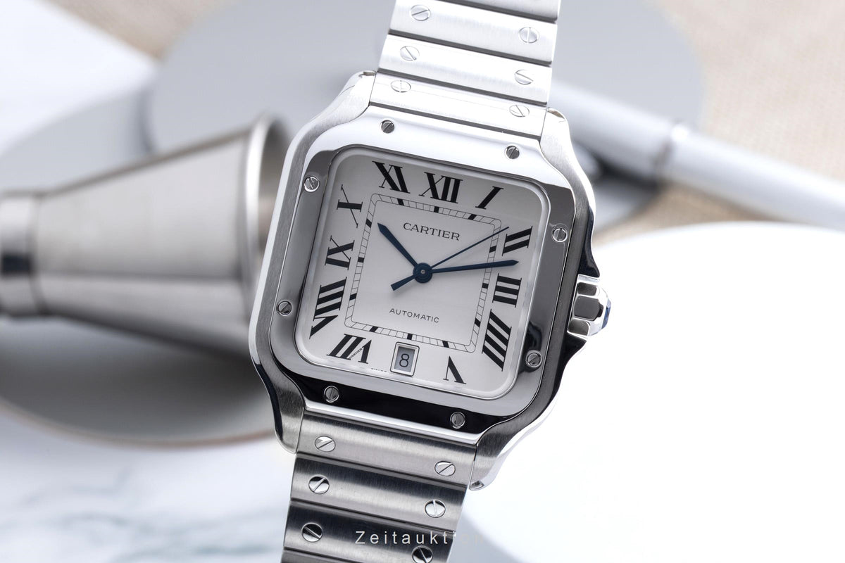 Cartier Santos steel automatic men's watch WSSA0018 LP: 9000EUR  [2606548]