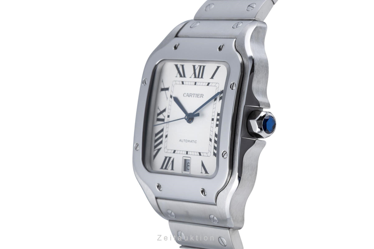 Cartier Santos steel automatic men's watch WSSA0018 LP: 9000EUR  [2606548]