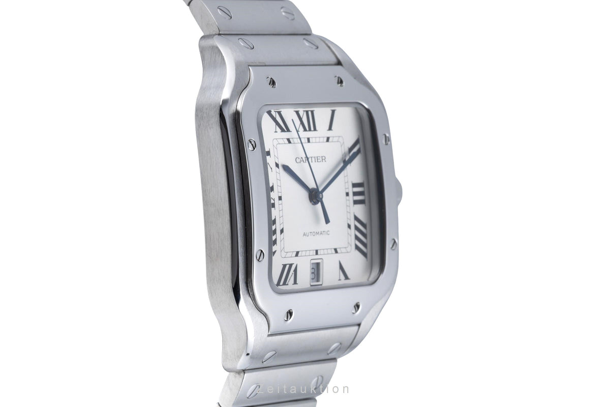 Cartier Santos steel automatic men's watch WSSA0018 LP: 9000EUR  [2606548]