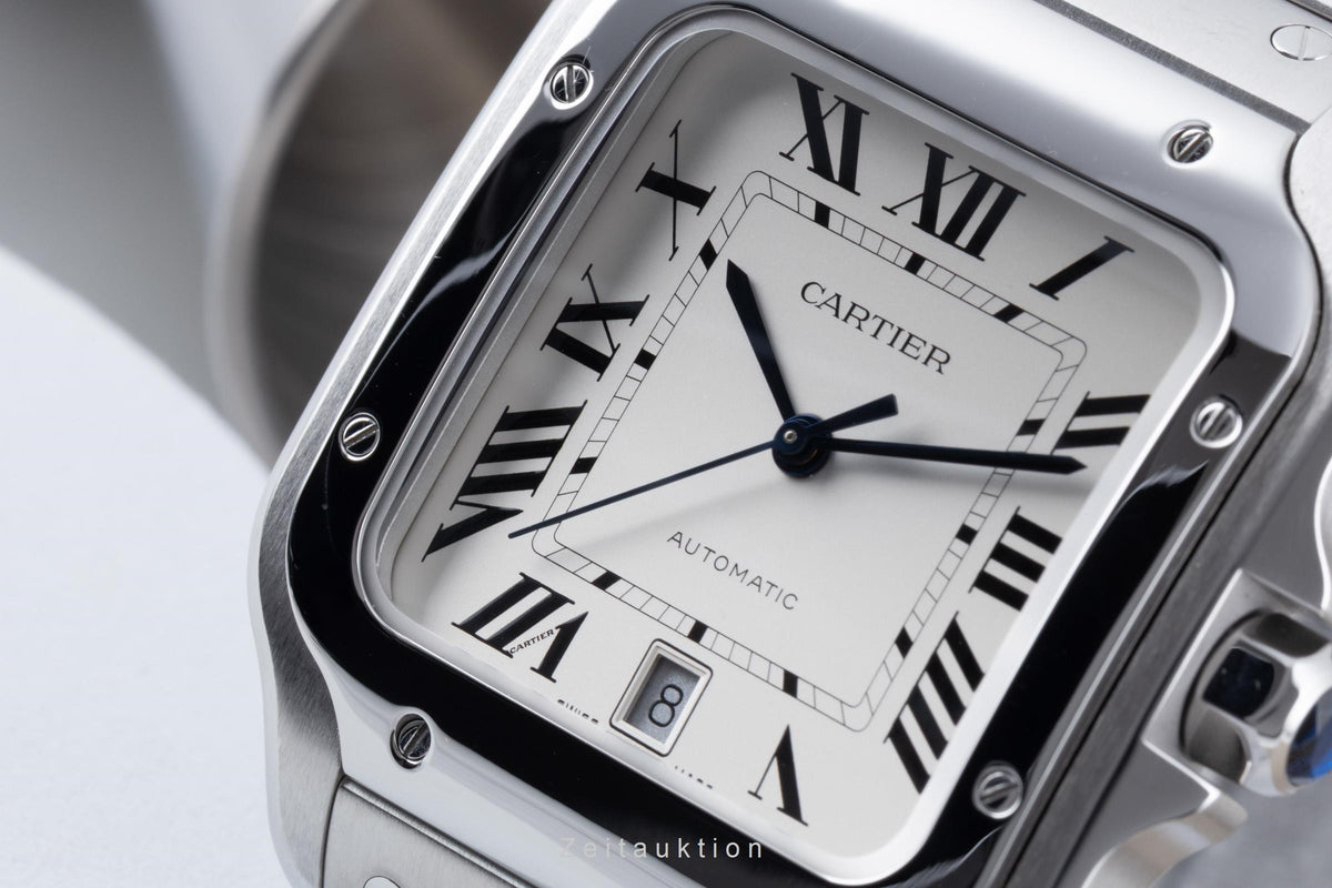 Cartier Santos steel automatic men's watch WSSA0018 LP: 9000EUR  [2606548]
