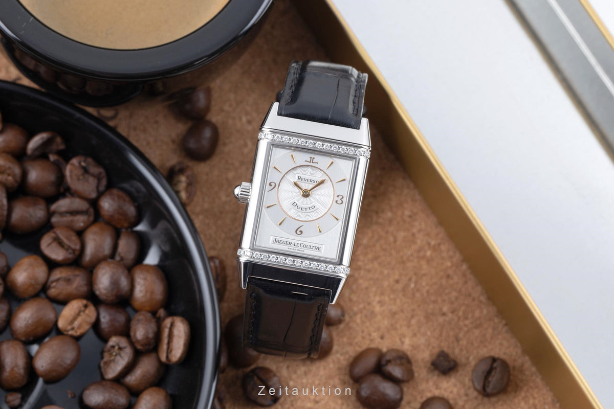 Jaeger LeCoultre Reverso acciaio carica manuale orologio da donna Q2568402  ,  256.8.75 LP: 15800EUR  [2606552]