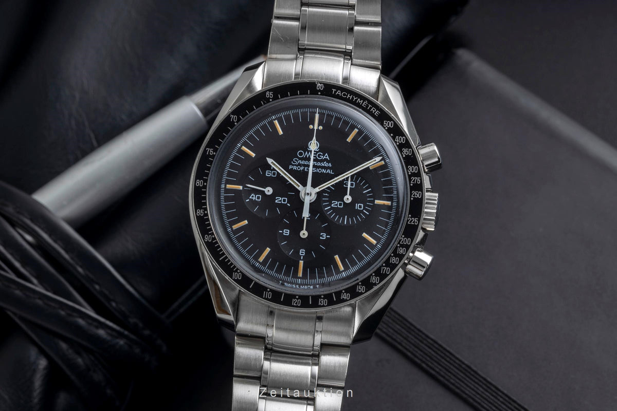 Omega Speedmaster Moonwatch cronografo acciaio carica manuale orologio da uomo 3572.50.00 LP: 7600EUR  [2606558]