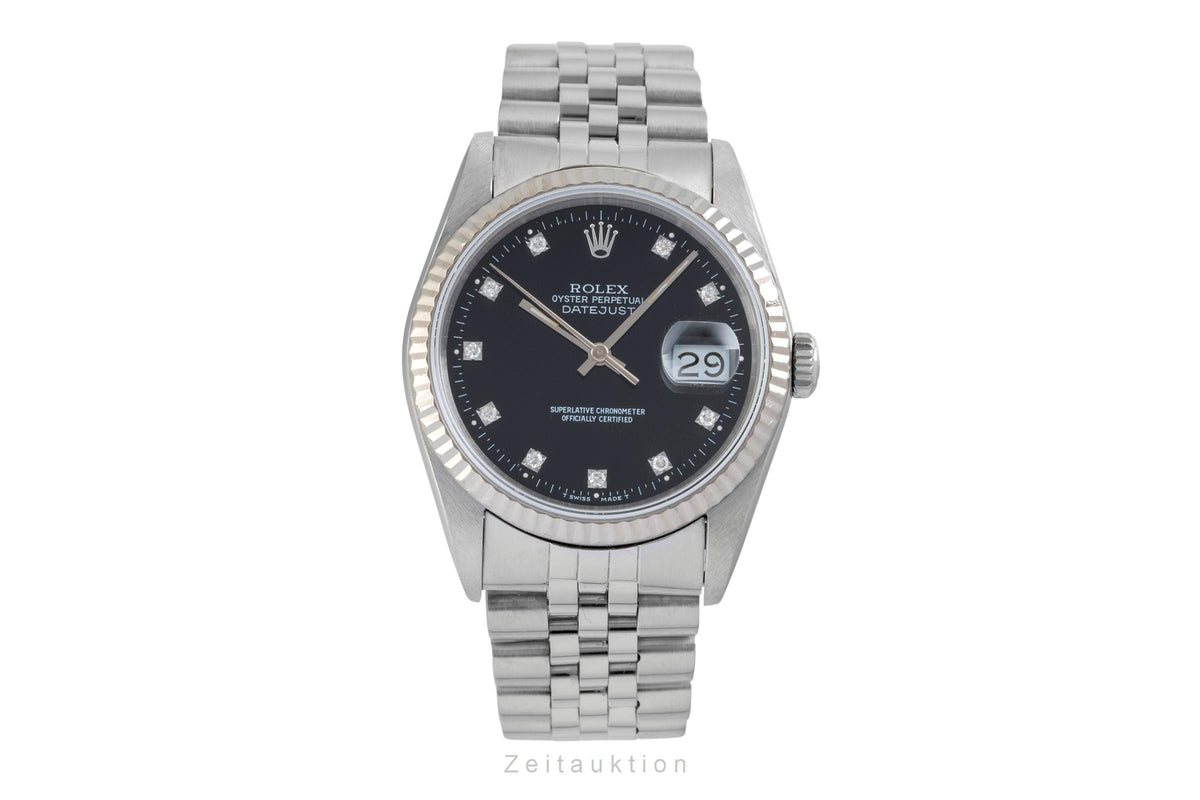 Rolex Datejust steel / white gold automatic men's watch 16234  [2606559]