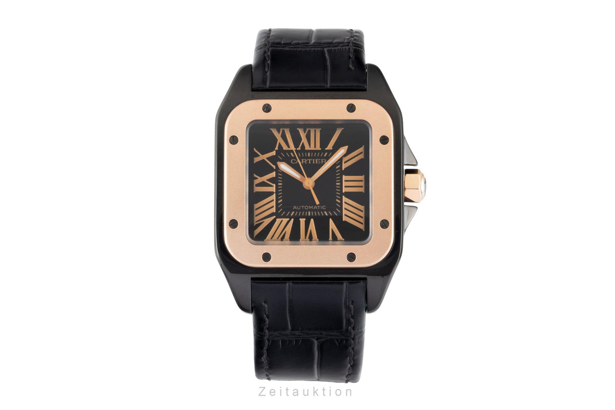 Cartier Santos 100 steel / gold automatic men's watch W2020007  [2606564]