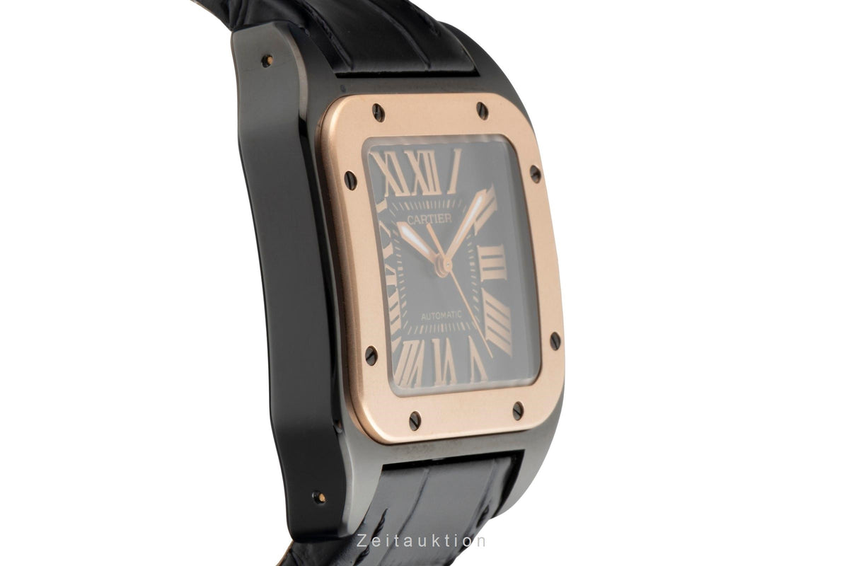 Cartier Santos 100 steel / gold automatic men's watch W2020007  [2606564]