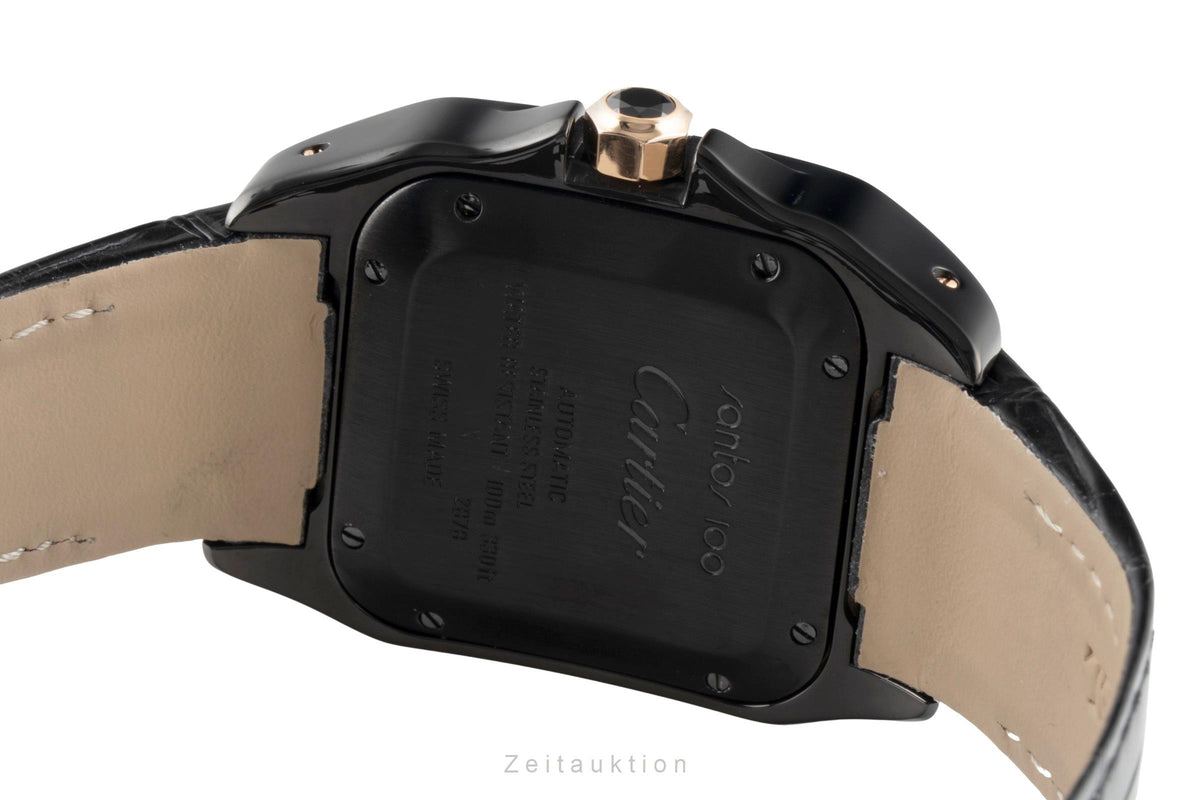 Cartier Santos 100 steel / gold automatic men's watch W2020007  [2606564]