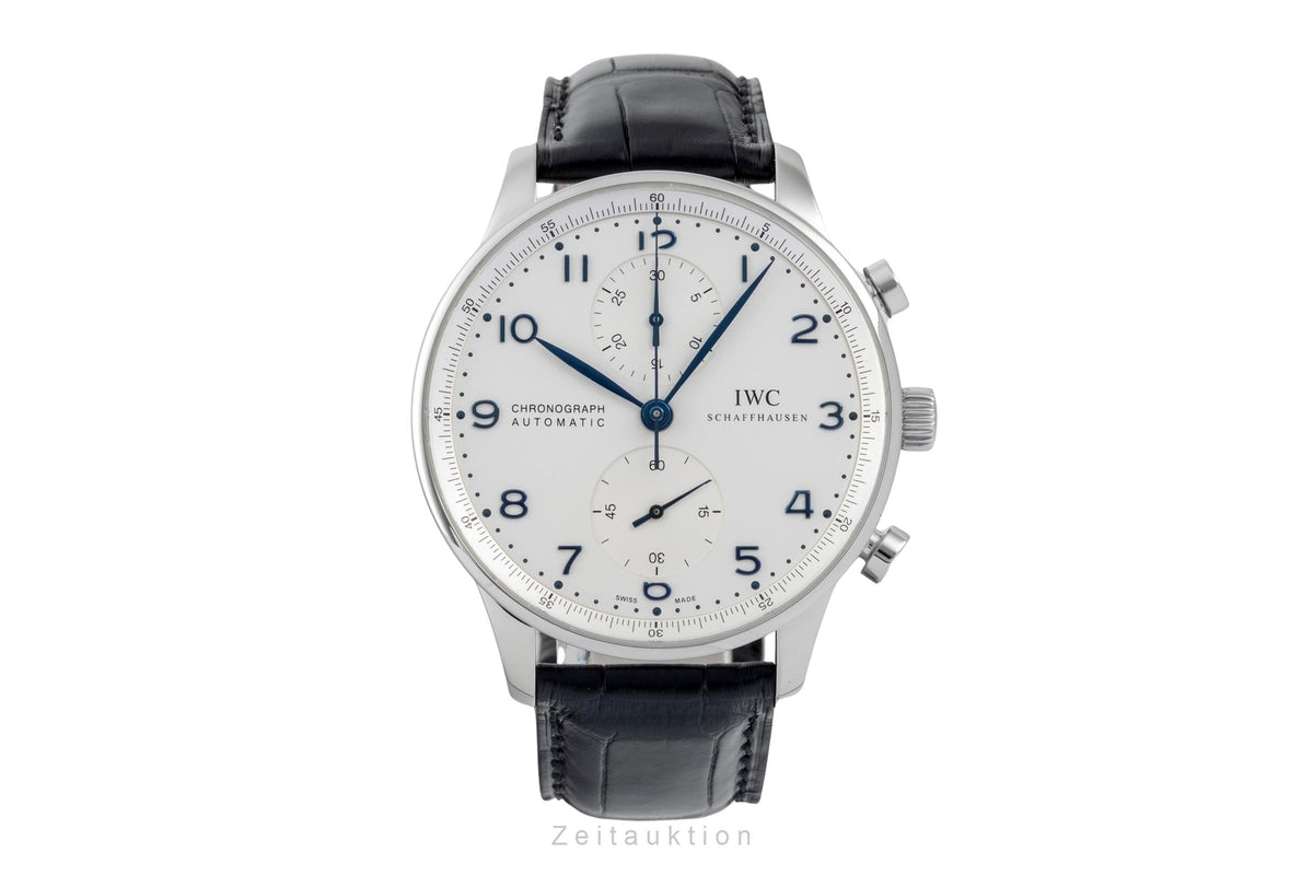 IWC Portugieser chronographe acier automatique montre pour hommes IW371417  [2606567]