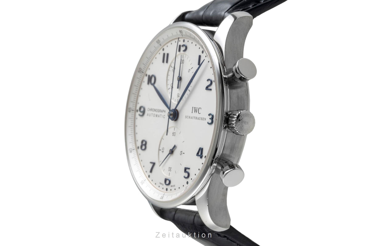 IWC Portugieser chronographe acier automatique montre pour hommes IW371417  [2606567]