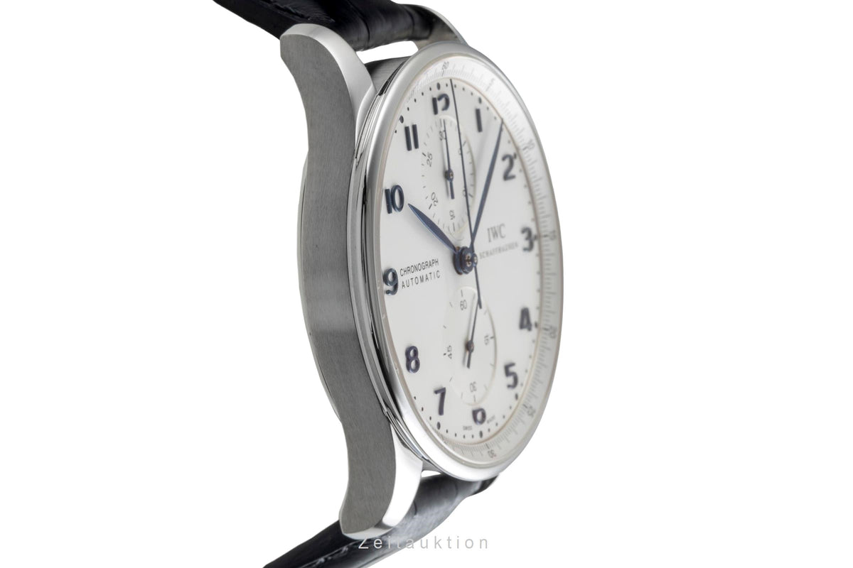 IWC Portugieser chronographe acier automatique montre pour hommes IW371417  [2606567]