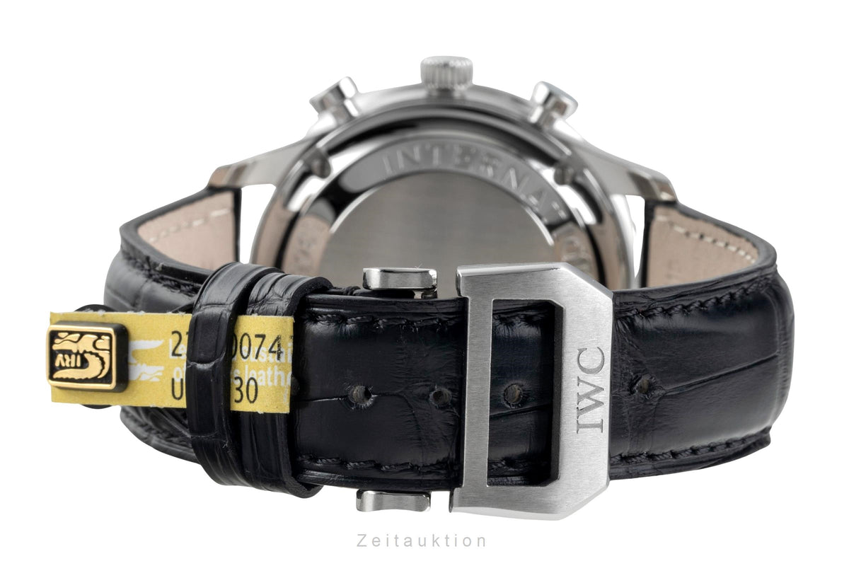 IWC Portugieser chronographe acier automatique montre pour hommes IW371417  [2606567]