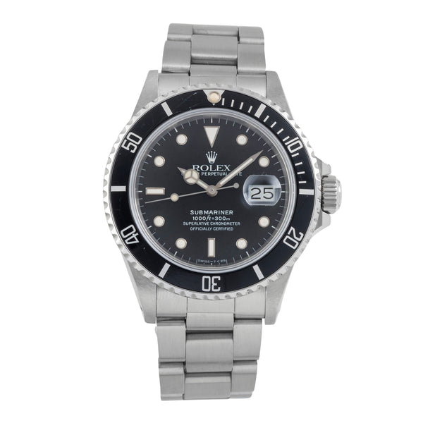 Rolex Submariner steel automatic men's watch 168000  [2606574]