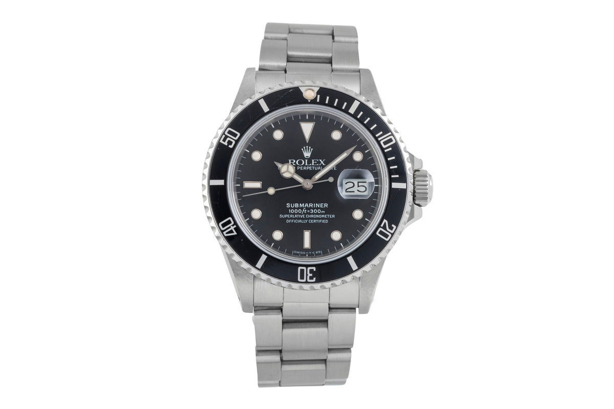 Rolex Submariner steel automatic men's watch 168000  [2606574]