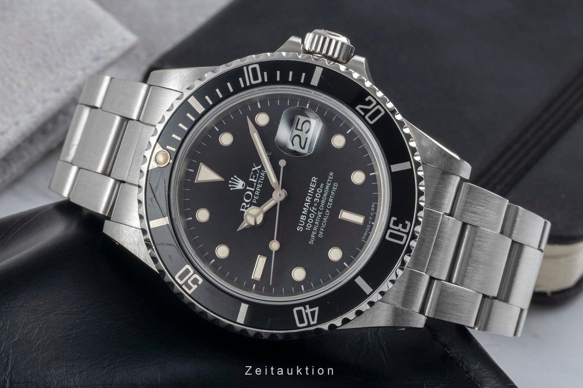 Rolex Submariner steel automatic men's watch 168000  [2606574]