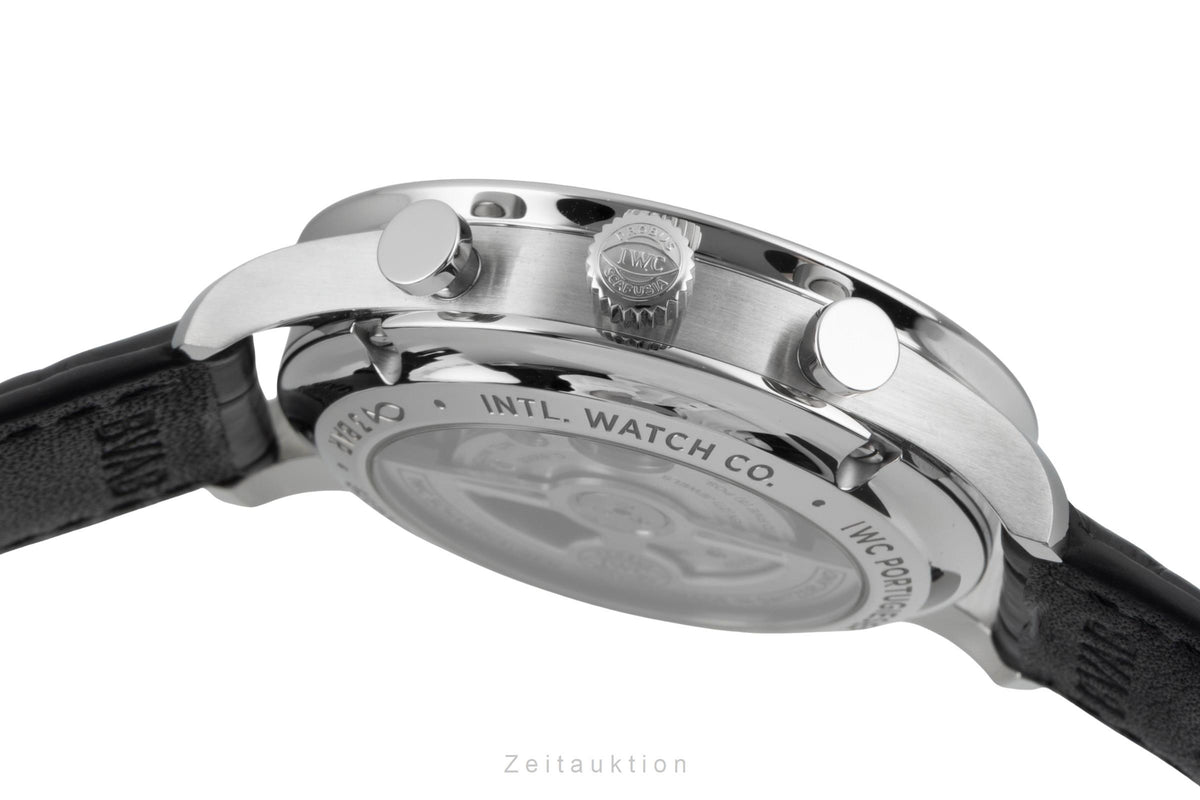 IWC Portugieser chronograph steel automatic men's watch IW371604 LP: 9100EUR  [2606582]