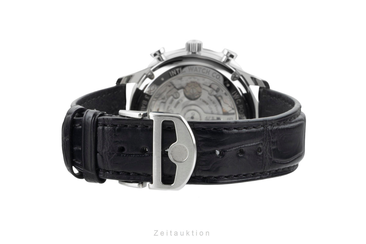 IWC Portugieser chronograph steel automatic men's watch IW371604 LP: 9100EUR  [2606582]