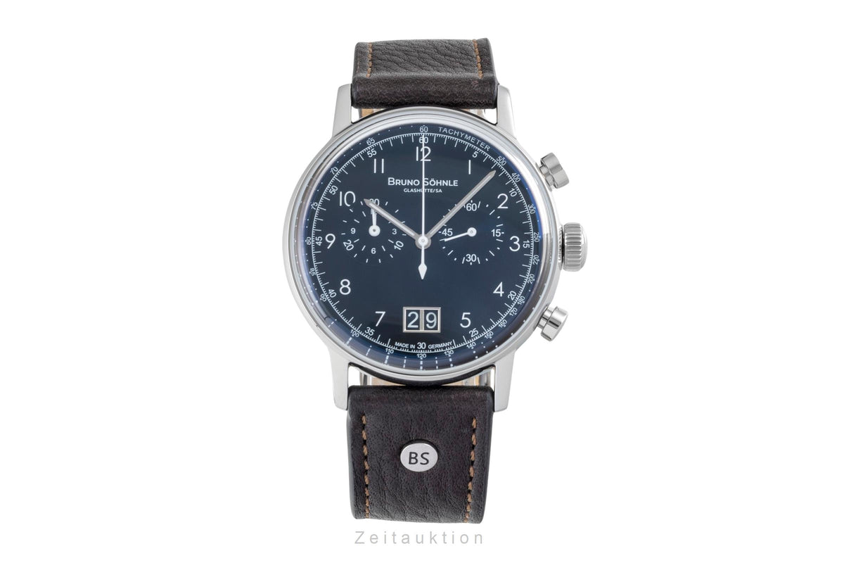 Bruno Söhnle Glashütte Bergamo Chronograph cronógrafo acero cuarzo reloj para caballeros 17-13237-331  [2606593]