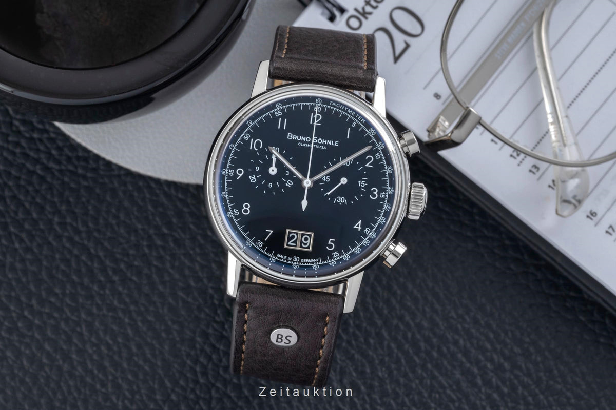Bruno Söhnle Glashütte Bergamo Chronograph cronógrafo acero cuarzo reloj para caballeros 17-13237-331  [2606593]
