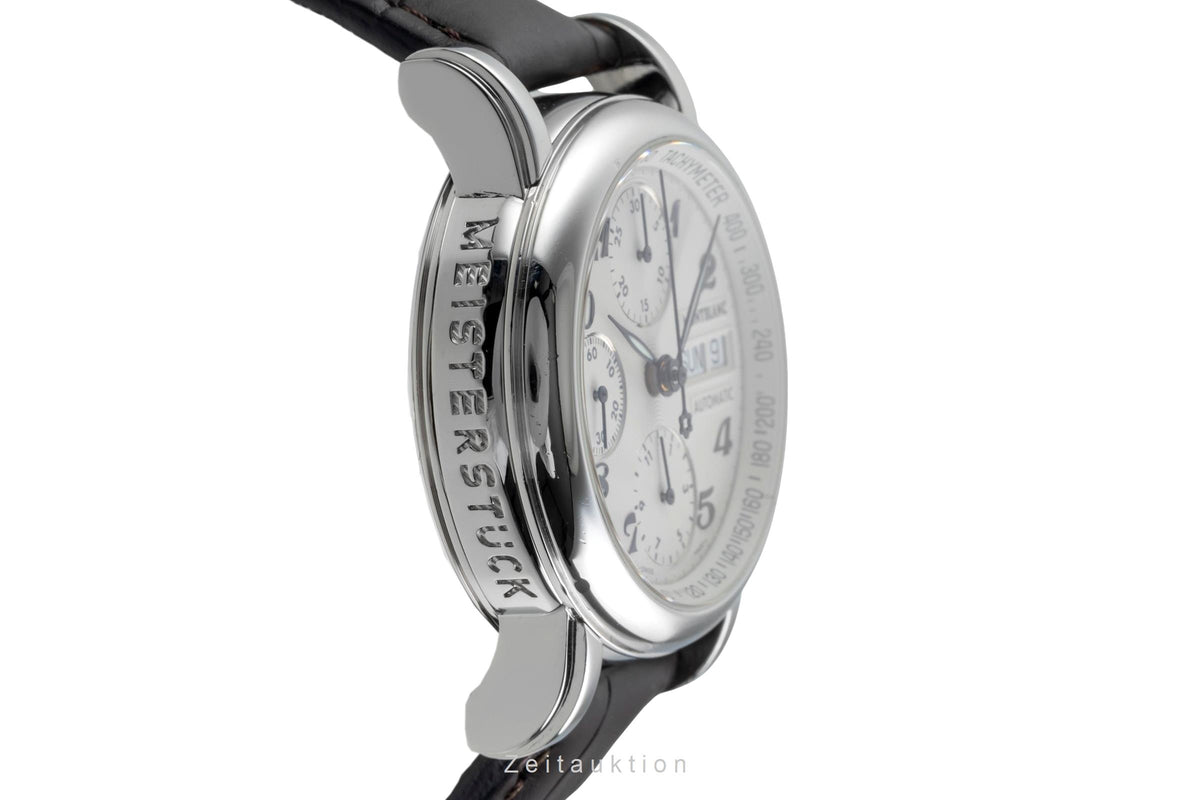 Montblanc Meisterstück chronographe acier automatique montre pour hommes 7016  [2606595]