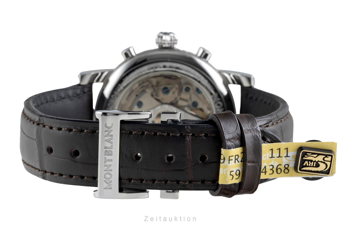 Montblanc Meisterstück chronographe acier automatique montre pour hommes 7016  [2606595]