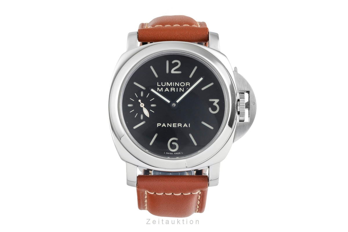 Panerai Luminor Marina acciaio carica manuale orologio da uomo PAM00111 LP: 6200EUR  [2606600]