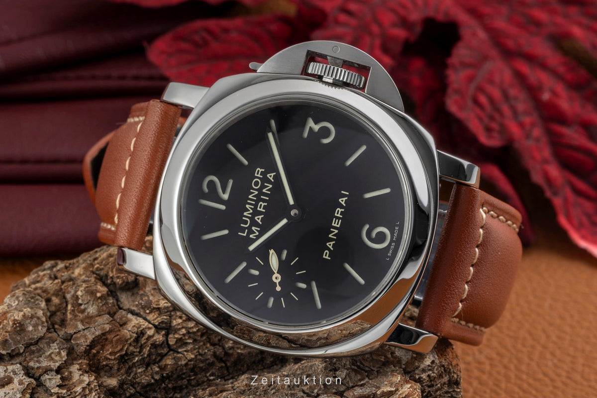 Panerai Luminor Marina acciaio carica manuale orologio da uomo PAM00111 LP: 6200EUR  [2606600]