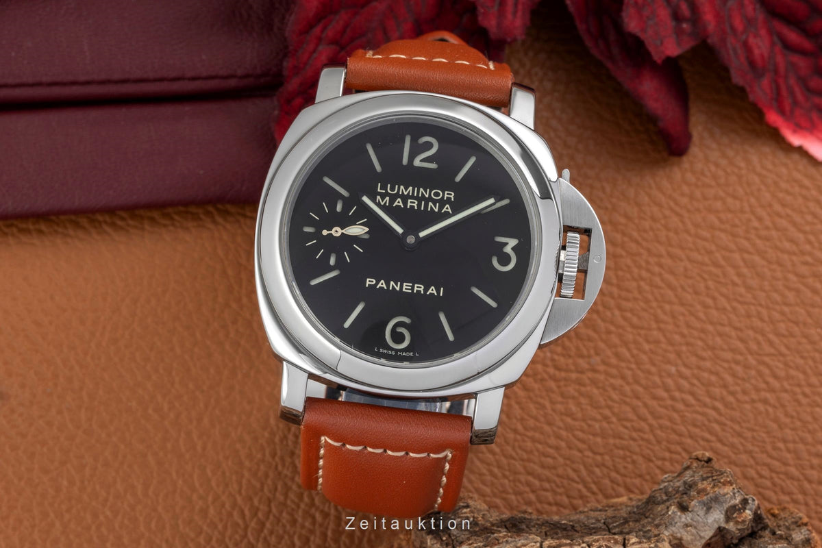 Panerai Luminor Marina acciaio carica manuale orologio da uomo PAM00111 LP: 6200EUR  [2606600]