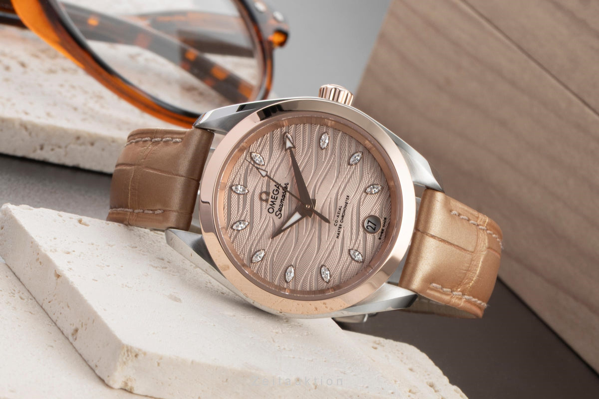 Omega Seamaster acciaio / oro automatismo orologio da donna 220.23.34.20.59.001  [2606601]