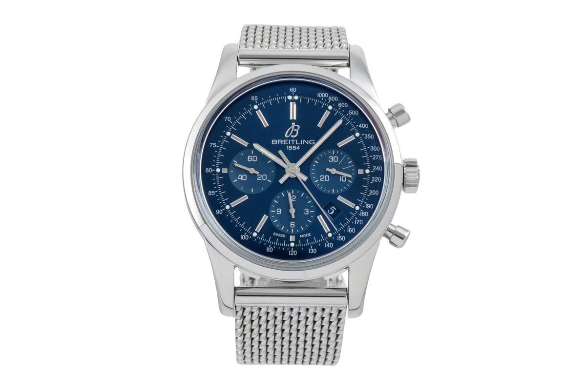 Breitling Transocean cronografo acciaio automatismo orologio da uomo AB0151 Limited  [2606617]